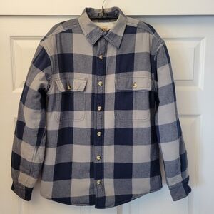RedHead Sherpa-Lined Plaid Long-Sleeve Shacket Men's Size S